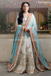Off White Pakistani Bridal Dress Online