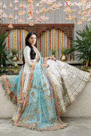 Off White Pakistani Bridal Dress