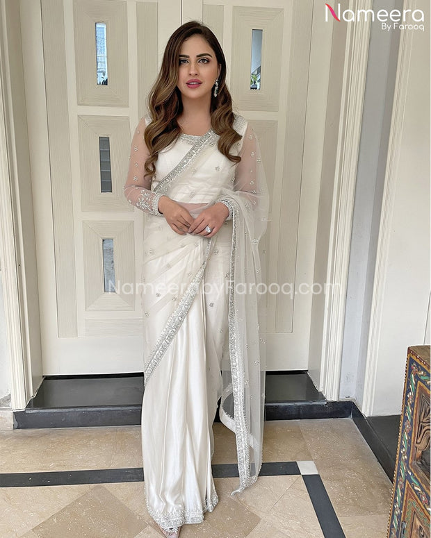 Off White Saree
