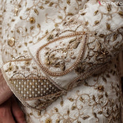 Off White Sherwani for Groom 2021 Online Shopping Zoom Picture