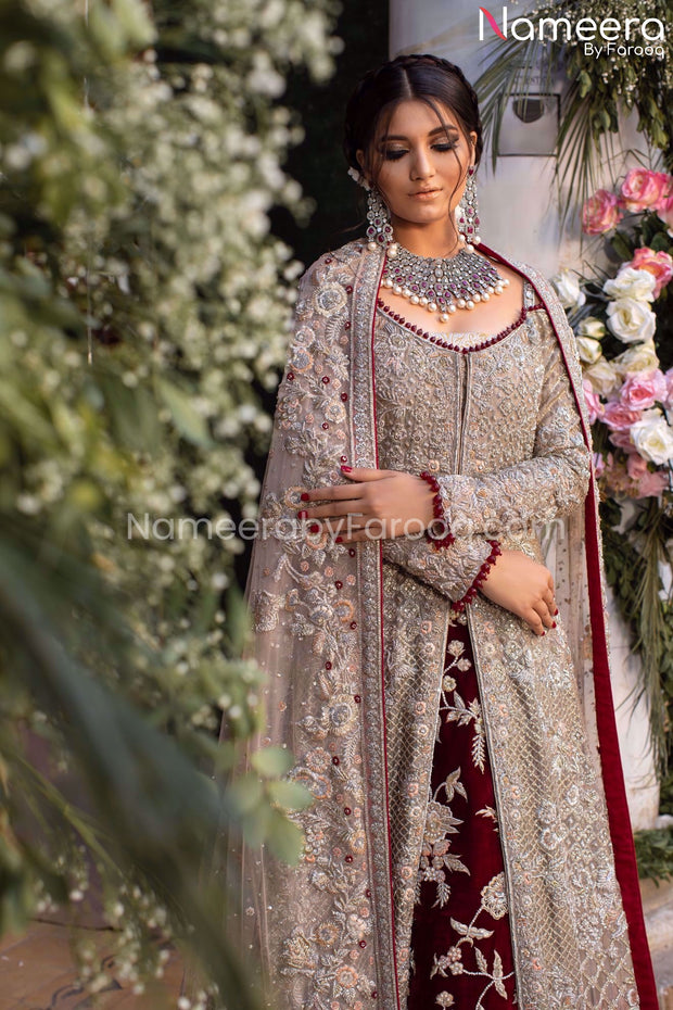 Open Shirt Bridal Dress Online