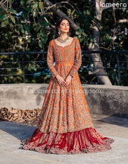 Orange Bridal Dress