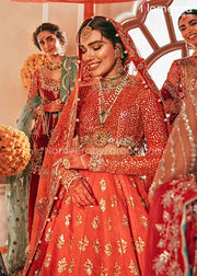 Orange Colour Lehenga Choli