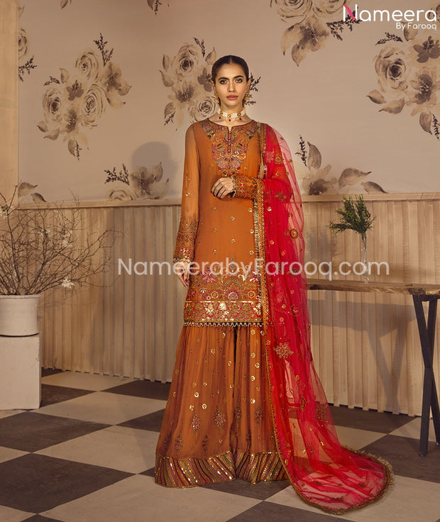 orange kameez
