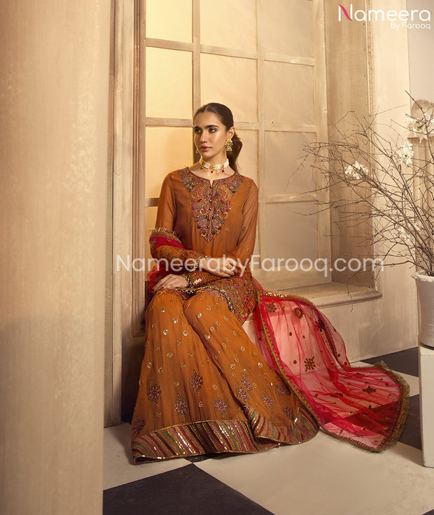 orange kameez 2021