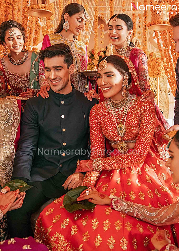 Orange Lehenga Bridal