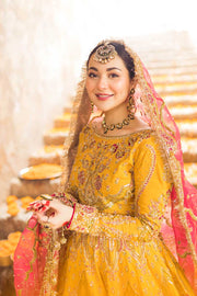 Orange Lehenga Choli Bridal Pakistani Wedding Dresses 2023