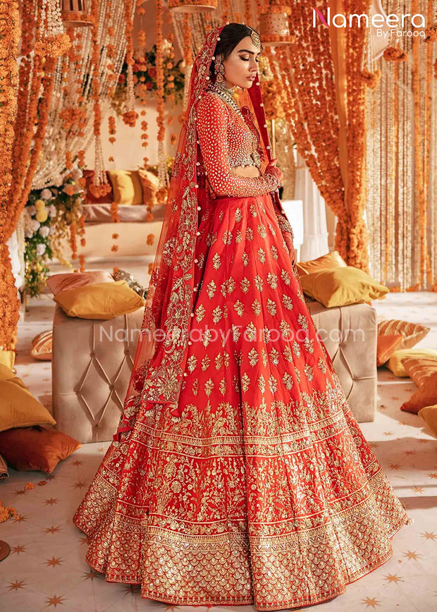 Orange Lehenga Choli Online