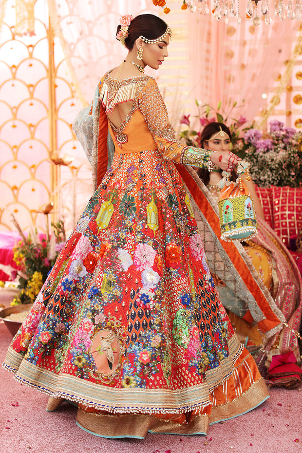 Orange Lehenga