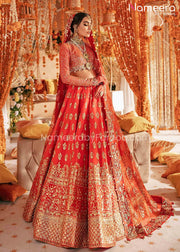 Orange Lehenga for Bride