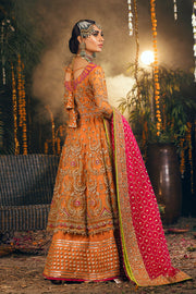 Orange Long Frock Lehenga