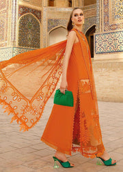 Orange Long Kameez Capri for Pakistani Party Wear 2023