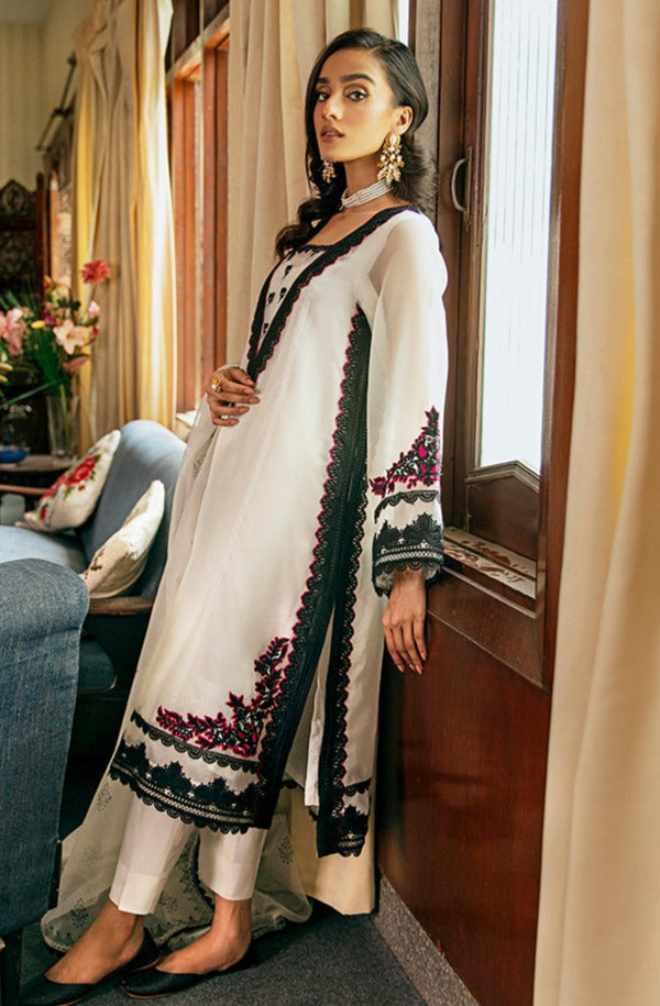 Organza Kameez Trouser Embroidered Pakistani Eid Dress