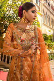 Organza Lehenga with Net Kameez for Bride Online