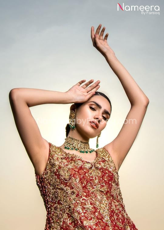 Pakistani Red Bridal Wear