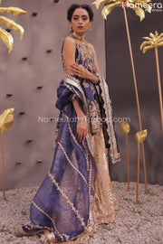 Latest Pakistan Wedding Dresses Online USA Embroidery Kurti with Lehenga