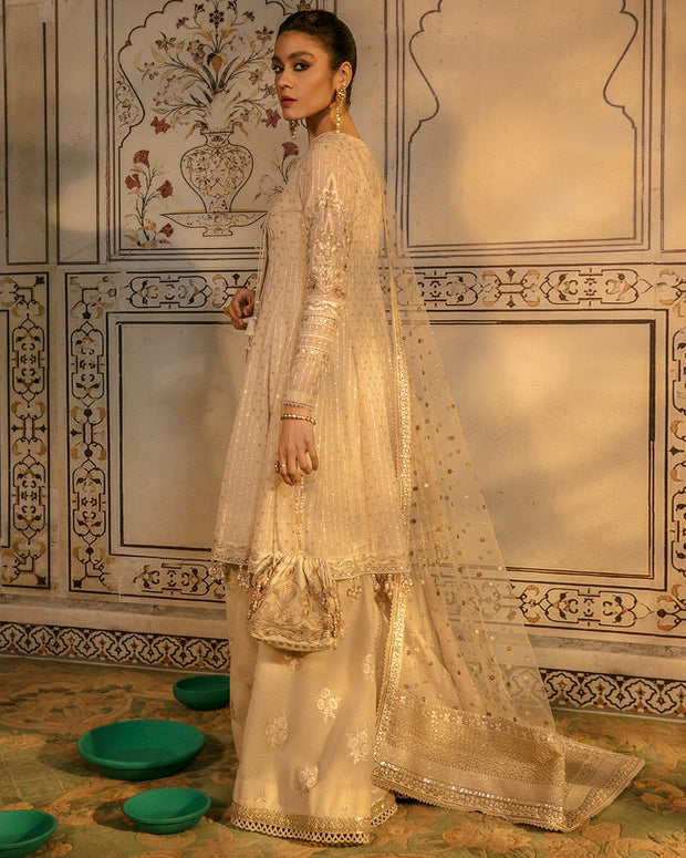Pakistani Angrakha with Sharara and Dupatta Dress Online
