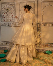 Pakistani Angrakha with Sharara and Dupatta Dress