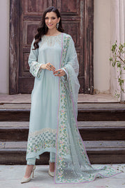 Pakistani Aqua Silk Salwar Kameez Ladies Party Dress