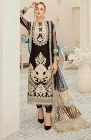 Pakistani Black Chiffon Outfit for Party