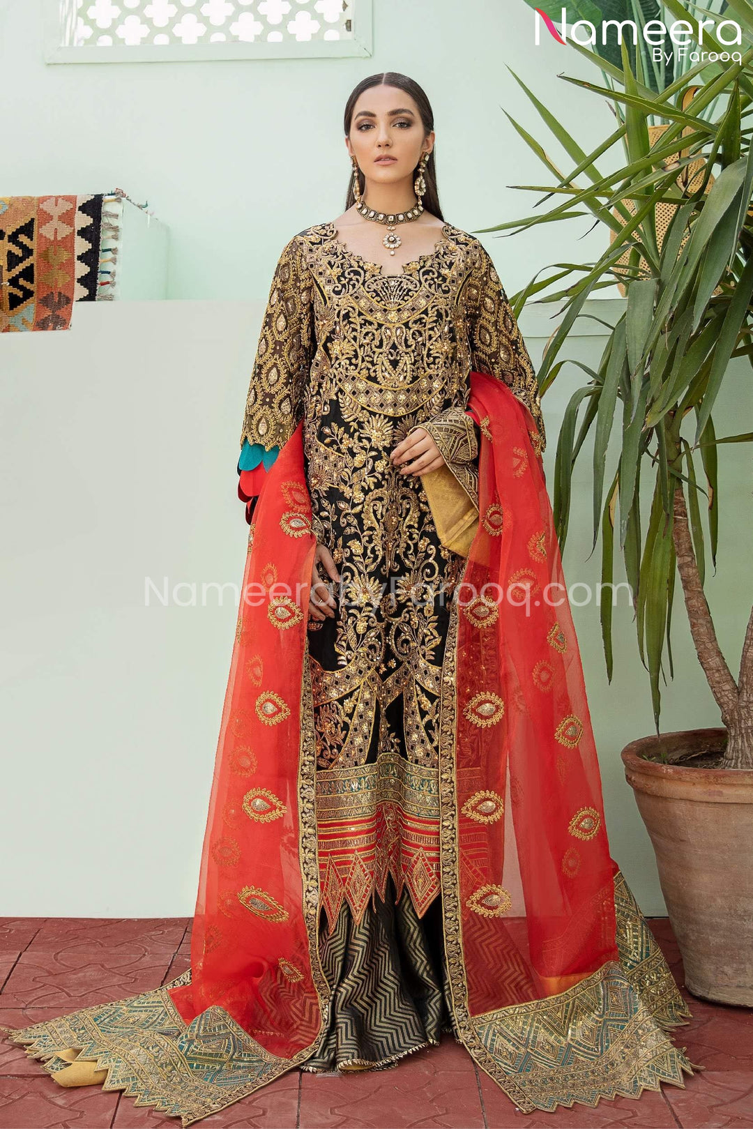 Pakistani Black Dress