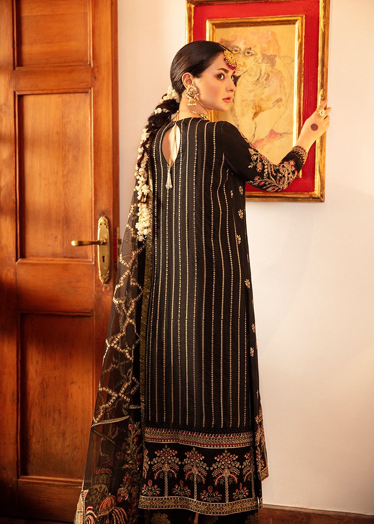 white christmas dresses Elegant Party Wear Black Dress Designer Latest Online 2021 – Nameera by  Farooq