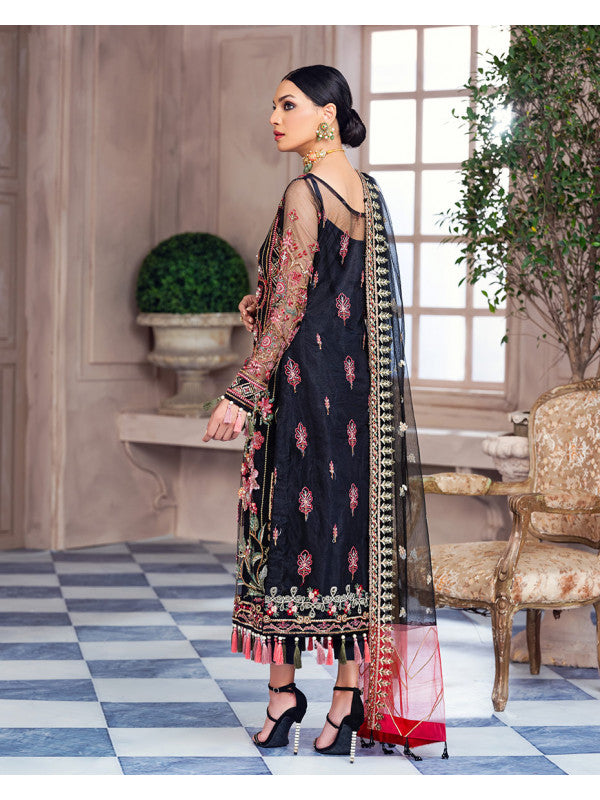 Pakistani Black Dress for Party with Embroidery 2022