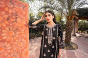 Pakistani Black Dress in Kameez Trouser Dupatta Style for Eid