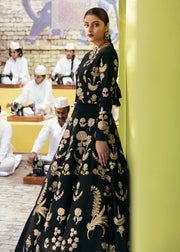 Pakistani Black Lehenga with Choli Wedding Dress Online