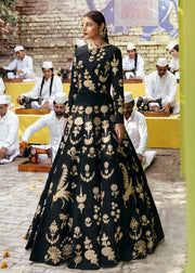 Pakistani Black Lehenga with Choli Wedding Dress