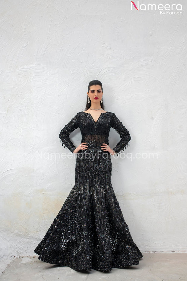 Pakistani Black Maxi Dress