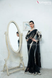 Pakistani Black Saree