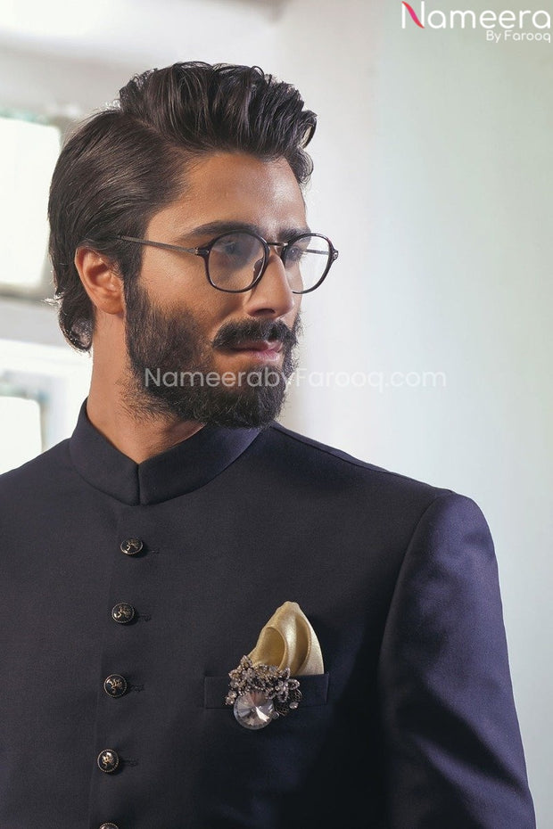 Pakistani Black Sherwani