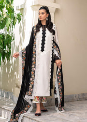 Pakistani Black and White Salwar Kameez Dupatta Dress