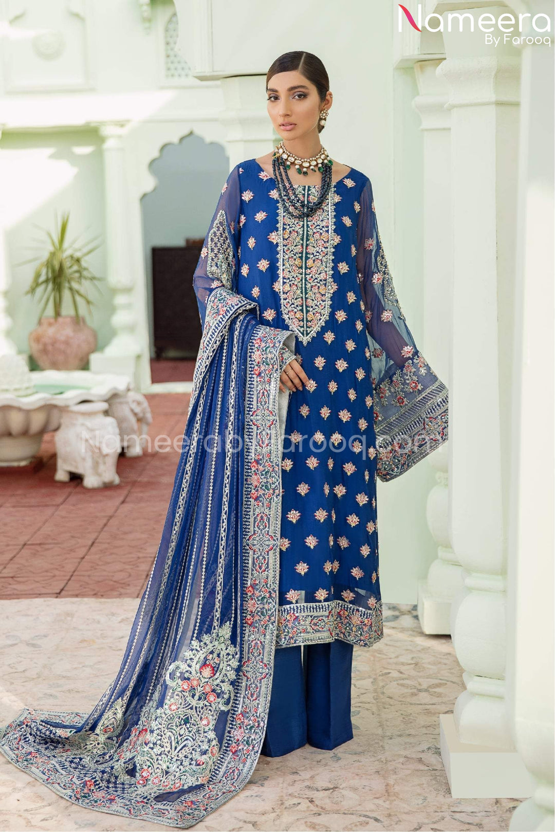 Pakistani Blue Dress
