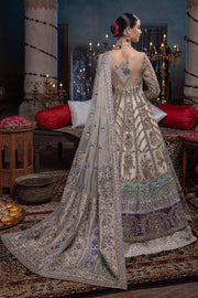 Pakistani Bridal Angrakha Dresses in Ivory Gold 2022