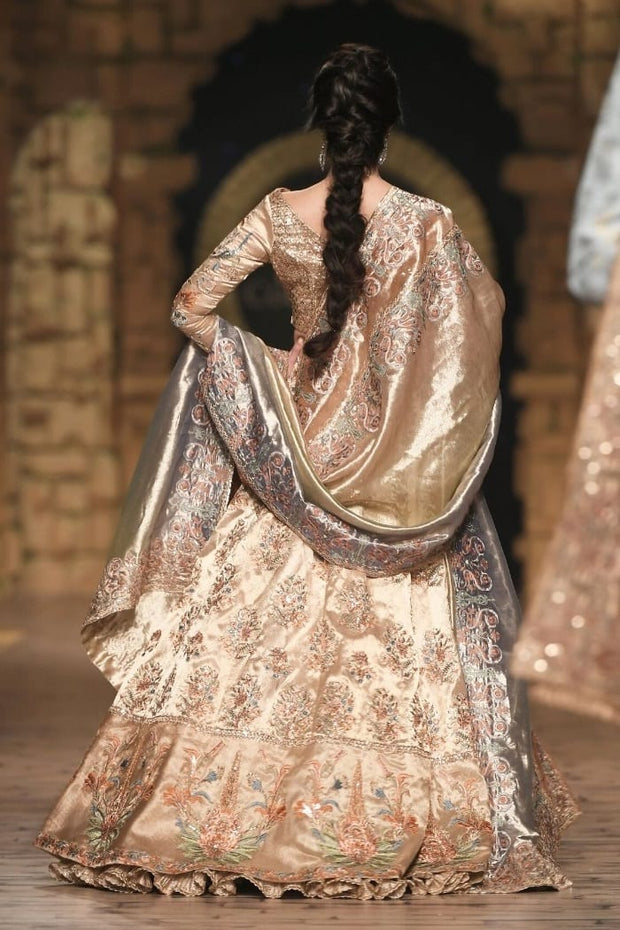 Pakistani Bridal Designer Lehnga Choli Backside Look