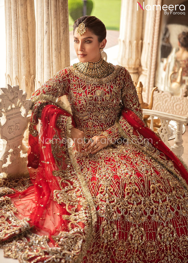 new red and gold pakistani bridal dresses Wedding Dress Red Color Dresses Pakistani The Latest Pakistani Wedding Dresses