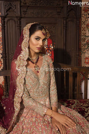 Pakistani Bridal Dresses for Barat Online 2021 Close up Look