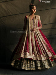 Pakistani Bridal Dresses in Maroon Colour 