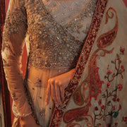 Pakistani Bridal Dress in Angrakha Frock Lehenga Style Online
