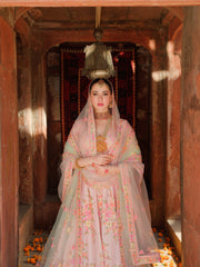 Pakistani Bridal Dress in Floral Lehenga Choli Style Online