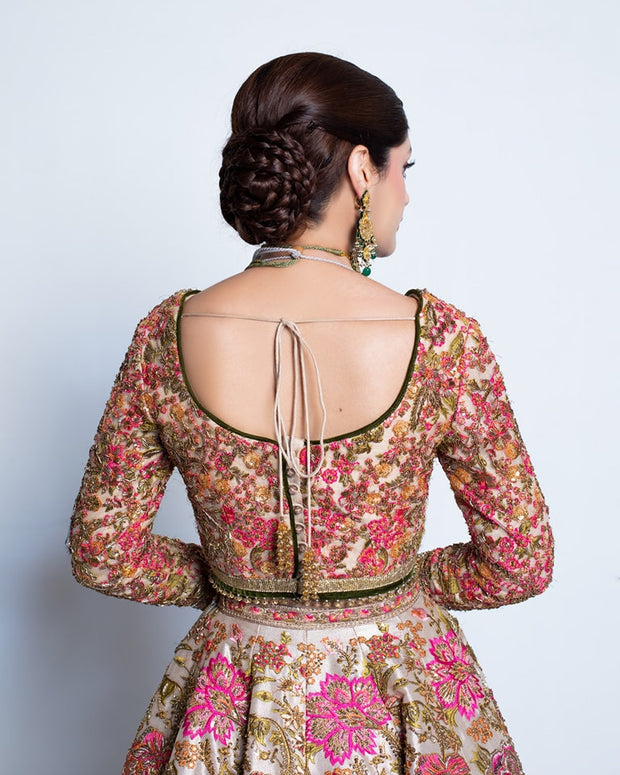 Pakistani Bridal Dress in Lehenga Choli Dupatta Style Online