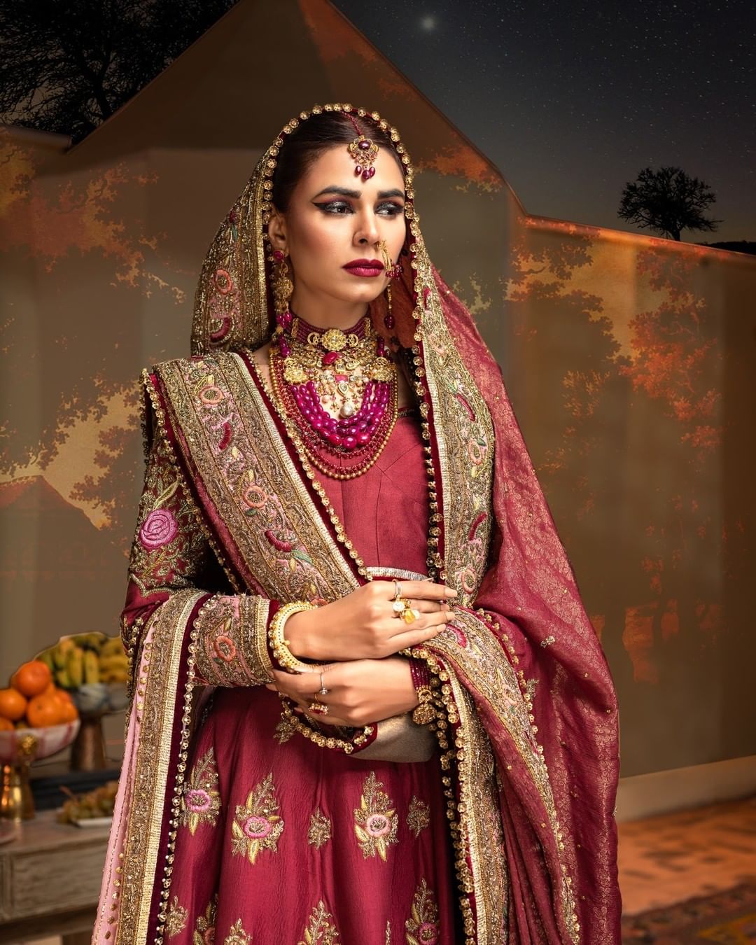 Maroon Pakistani Bridal Lehenga - Royalty for Your Wedding