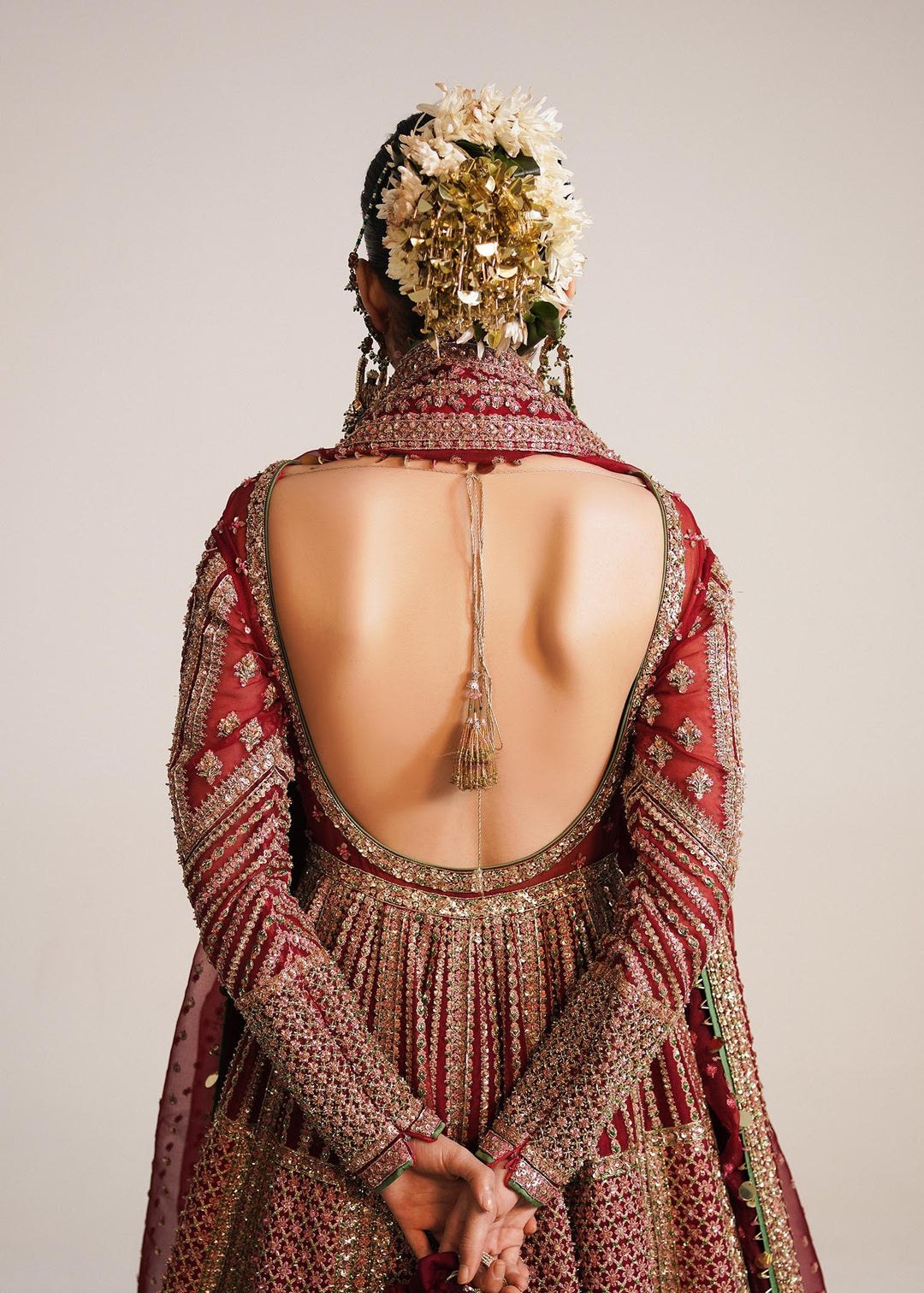 Stunning Pakistani Bridal Dress | Pishwas & Lehenga Style