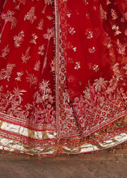 Pakistani Bridal Dress in Pishwas and Sharara Style