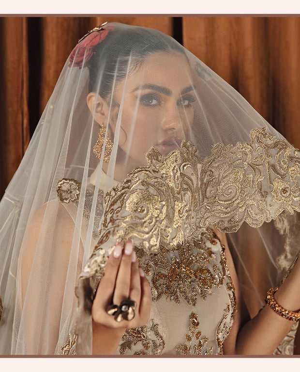 Pakistani Bridal Dress in Shirt and Lehenga Style