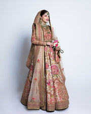 Pakistani Bridal Dress in Wedding Lehenga Choli Dupatta Style