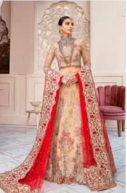 Pakistani Bridal Festive Lehnga Choli in Skin Color