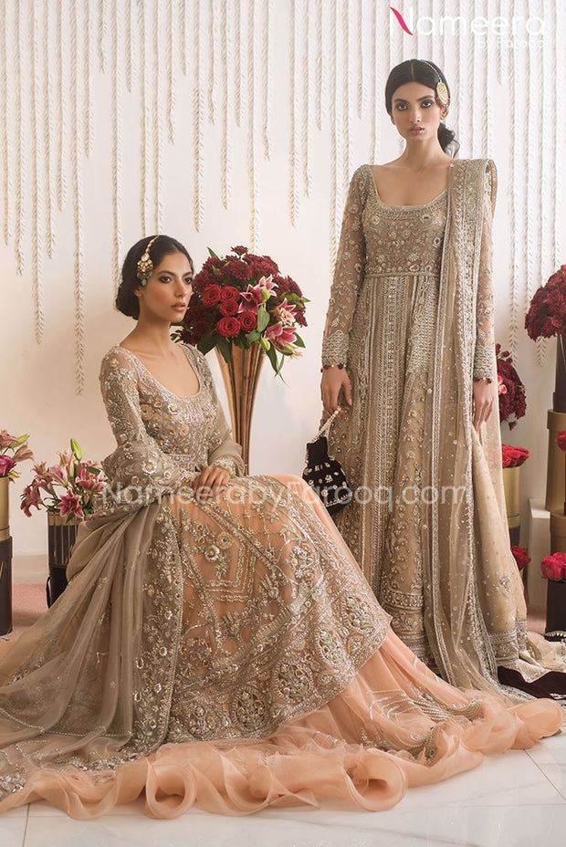 Pakistani Bridal Frock Dresses